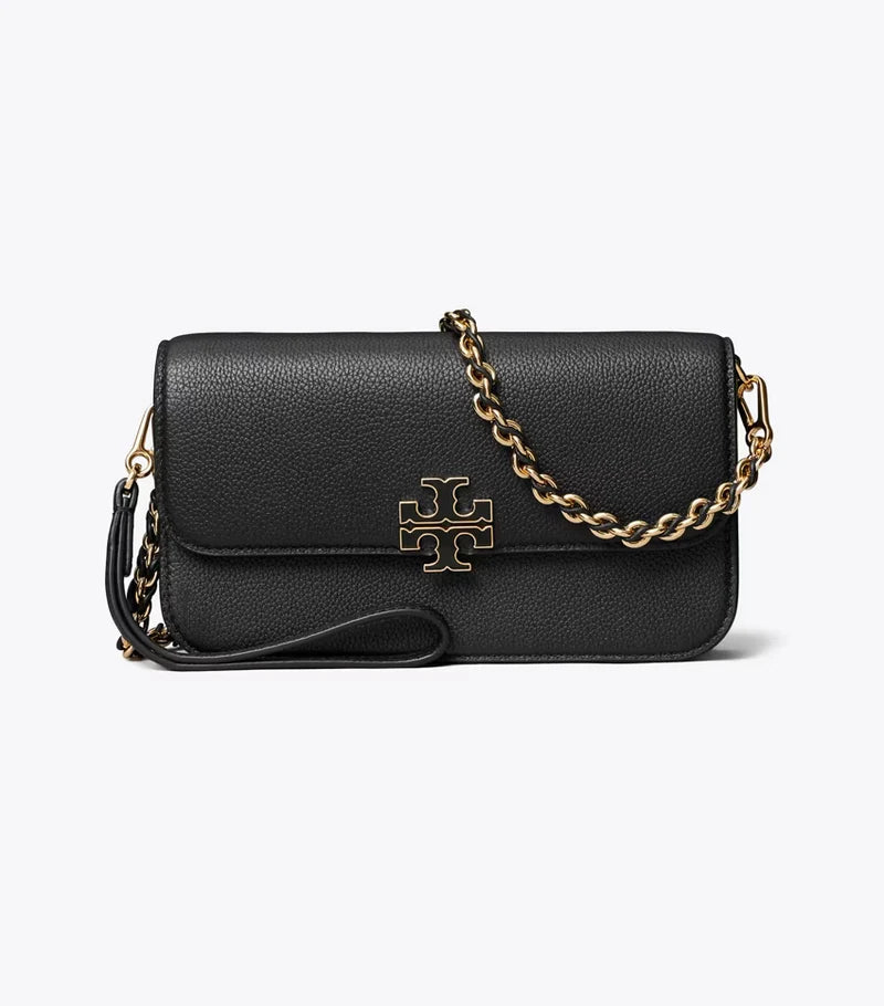 Britten Bag Leather Chain Convertible Wristlet Black Tory Burch