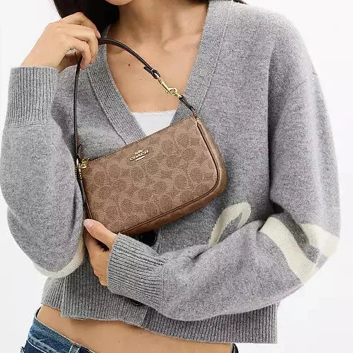 Nolita 19 In Signature Canvas Tan Brown Coach