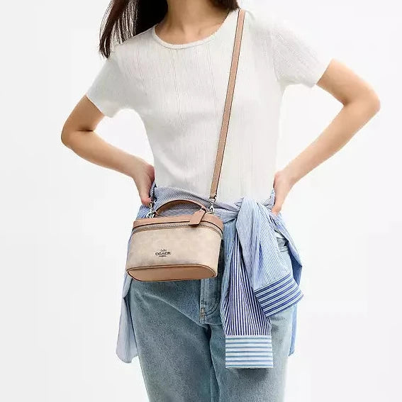 Rainer Crossbody Bag 18 Canvas Sand Coach (Copy)