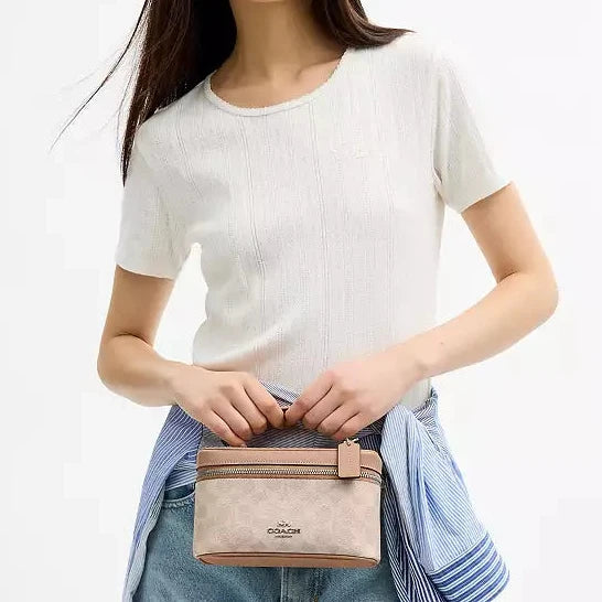 Rainer Crossbody Bag 18 Canvas Sand Coach (Copy)