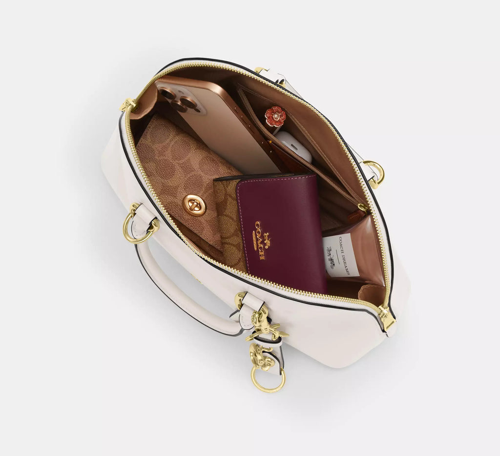 Lara Satchel Bag Chalk Coach