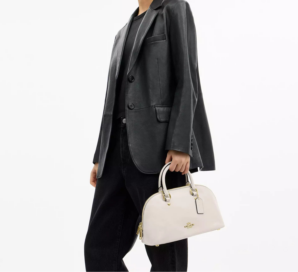Lara Satchel Bag Chalk Coach