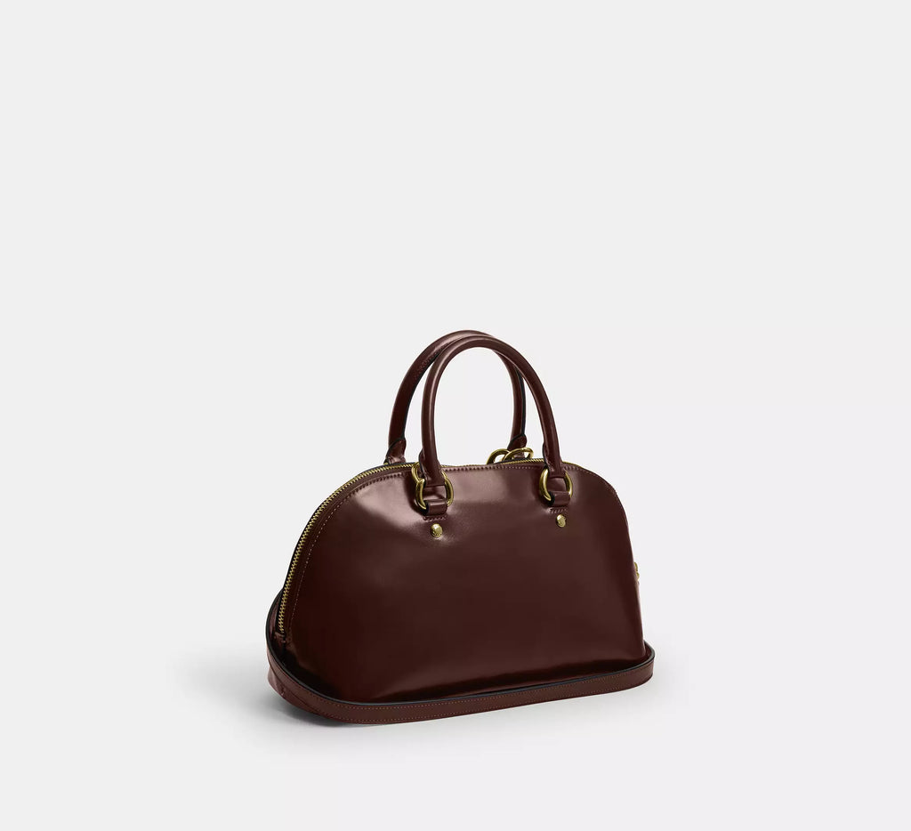 Lara Satchel Bag Maple Coach
