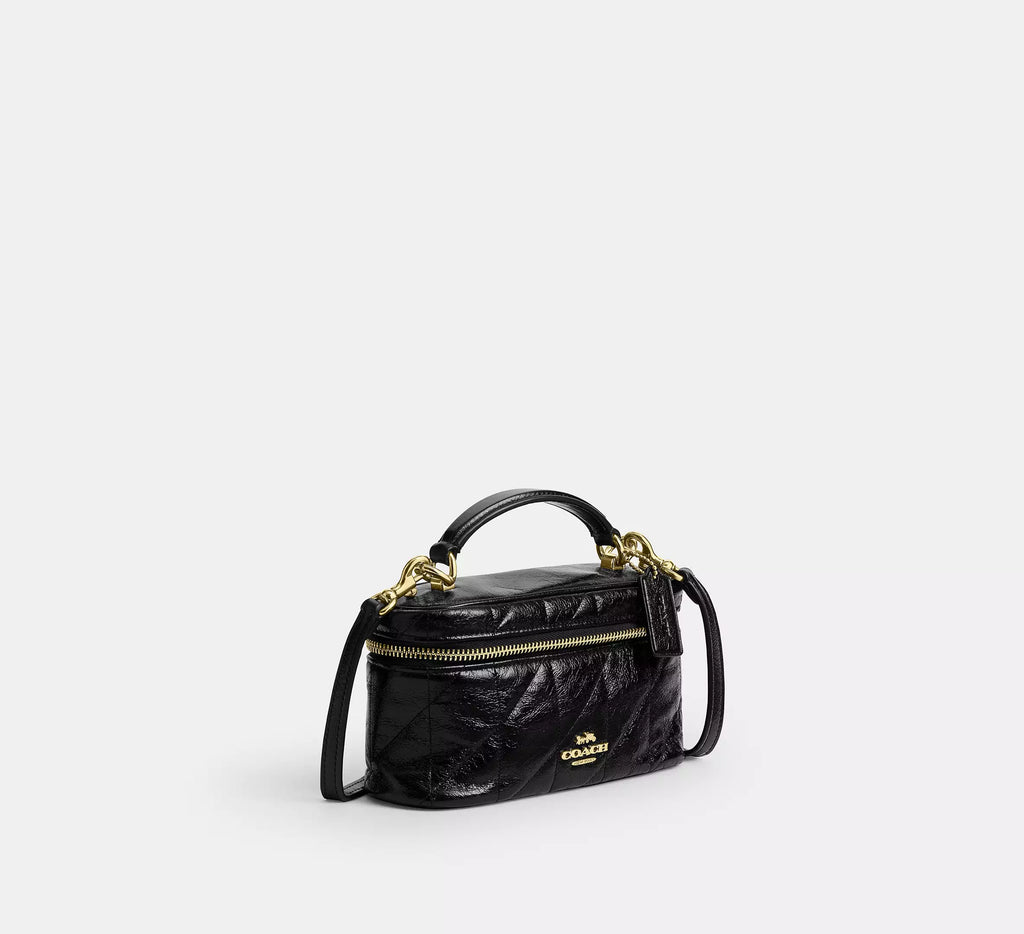 Rainer Crossbody Bag 18 With Quilting Black Coach