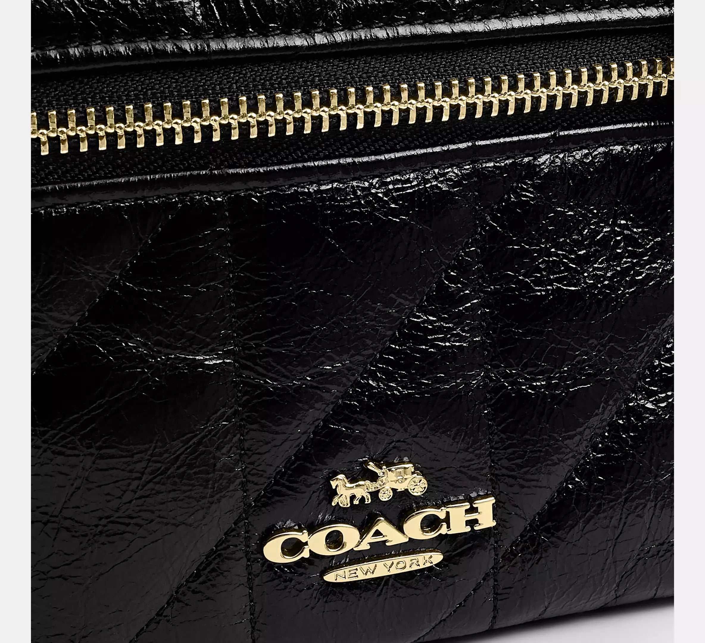 Rainer Crossbody Bag 18 With Quilting Black Coach