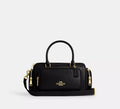 Rowan Satchel Bag With Pockets Black Coach