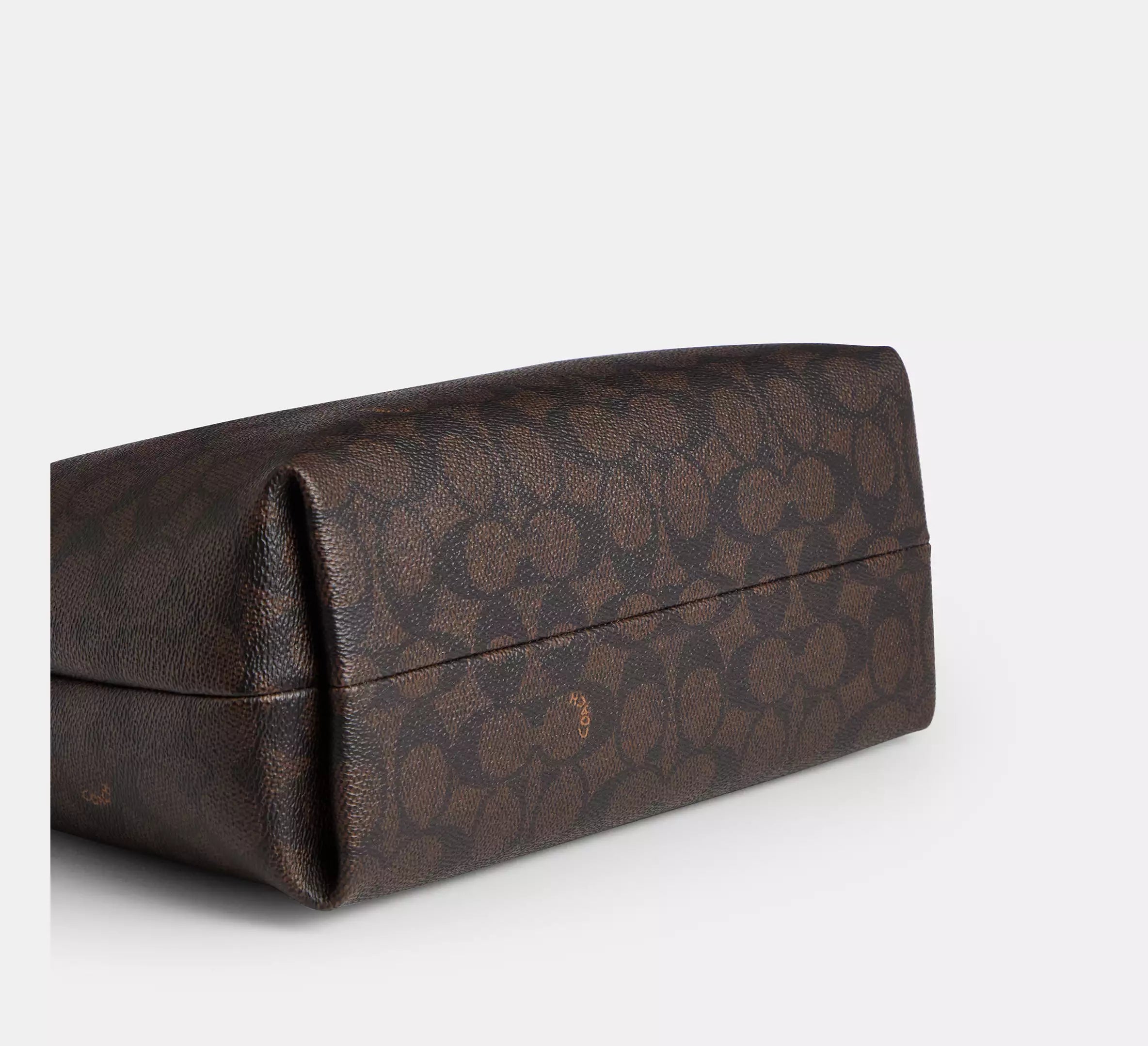 Station Carryall Bag In Signature Canvas Walnut Black Coach