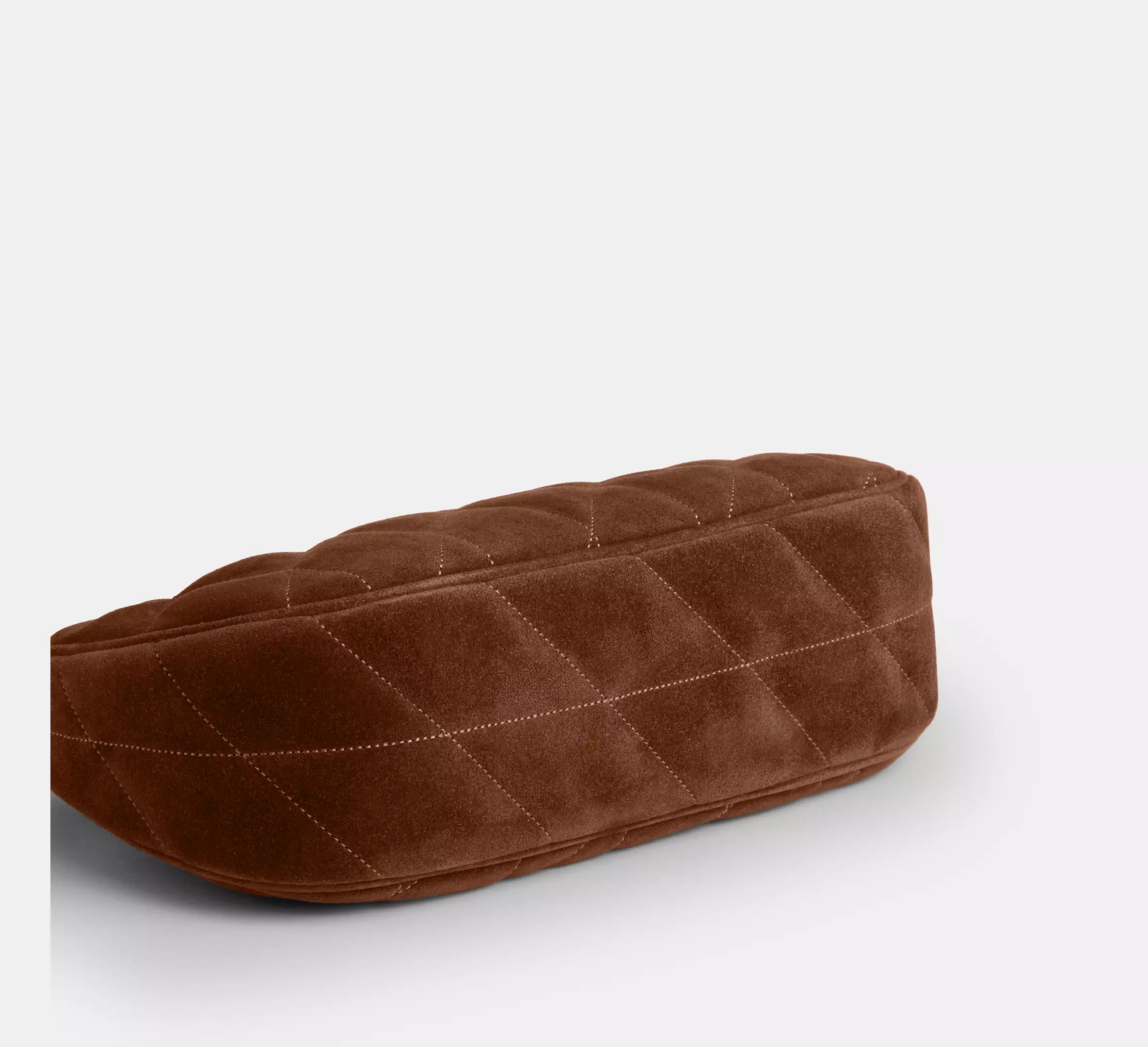Teri Shoulder Bag With Quilting Suede Warm Brown Coach