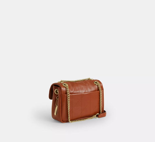 Elodie Crossbody Bag 18 With Quilting Cinnamon Coach