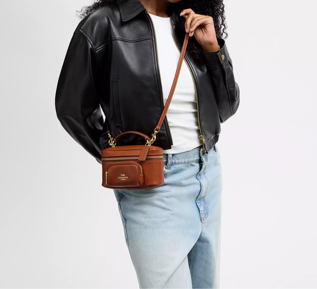 Rainer Crossbody Bag 18 With Pocket Cinnamon Coach