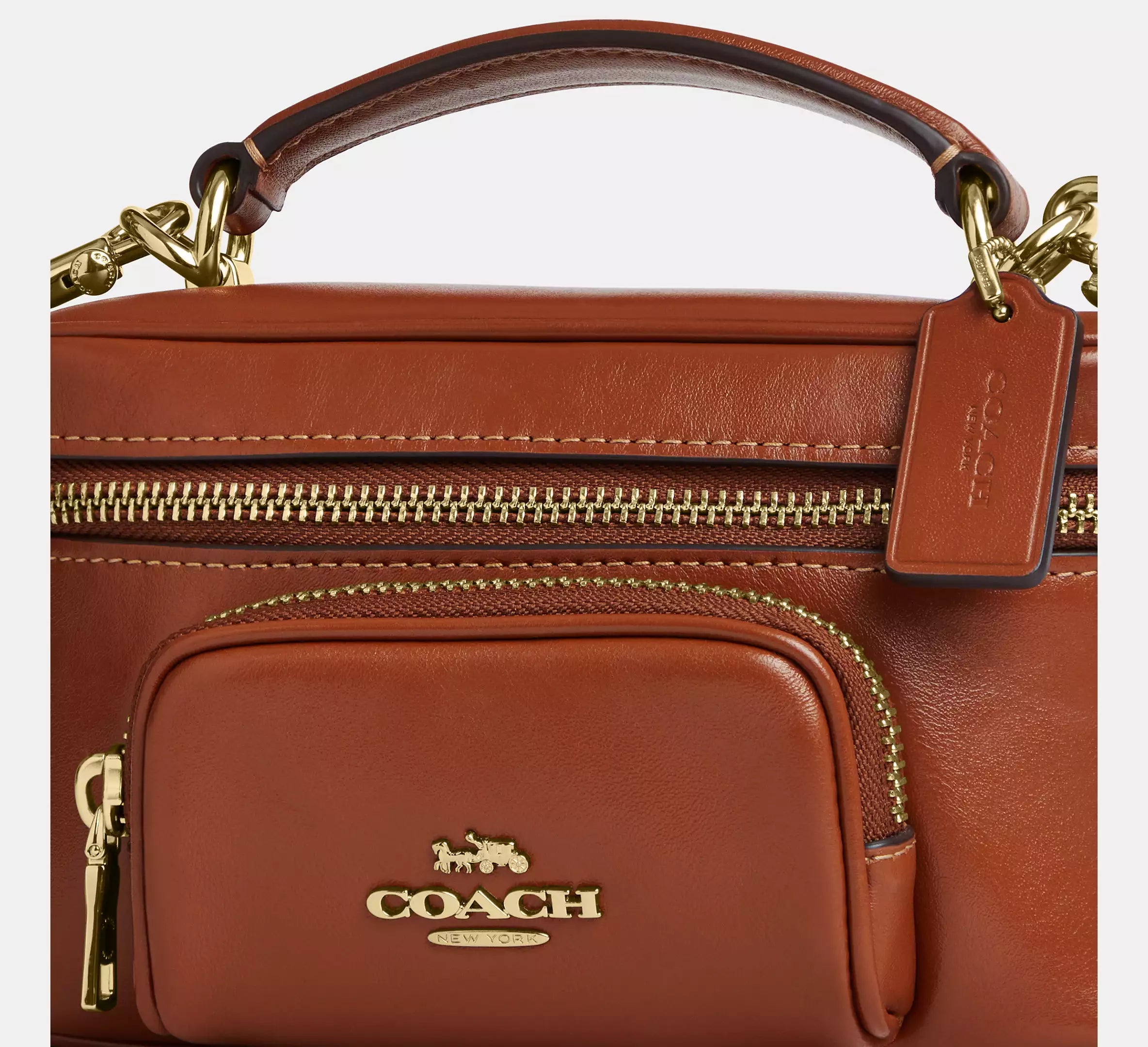 Rainer Crossbody Bag 18 With Pocket Cinnamon Coach