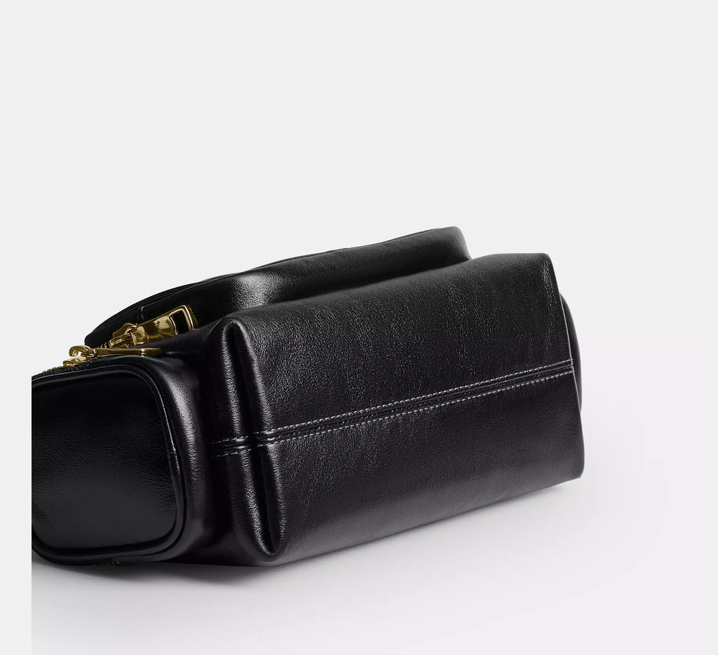 Laurel Shoulder Bag 22 With Pockets Black Coach