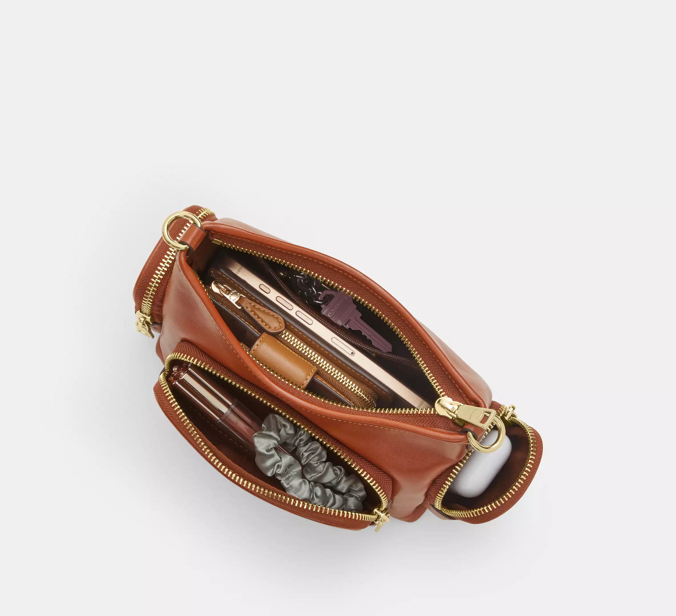 Laurel Shoulder Bag 22 With Pockets Cinnamon Coach